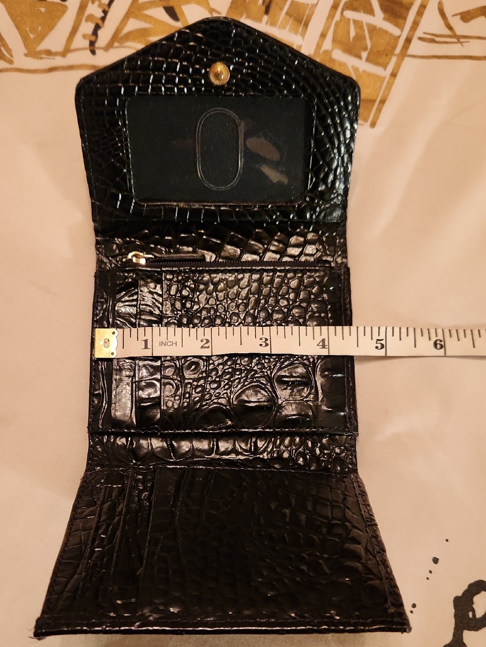 BRAHMIN Small Veronica Black Melbourne Leather Wallet - Picture 8 of 9